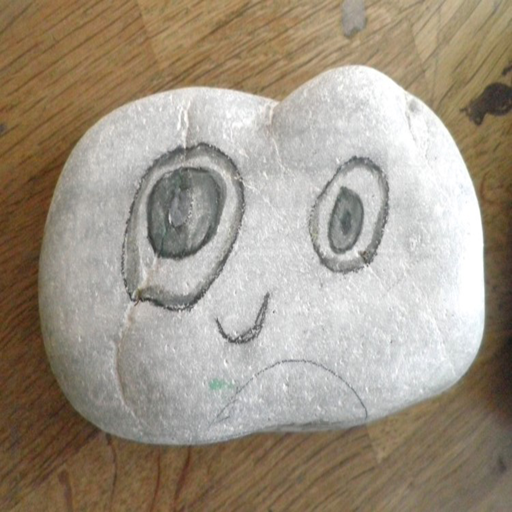 Painted stone, rock art, pebble art, art project for kids
