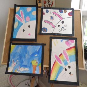 Easter camp, Easter art, Easter bunny